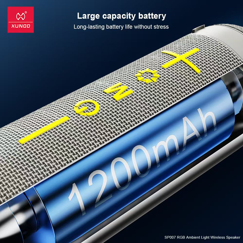 XUNDD 3in1 LED RGB LIGHTS BLUETOOTH SPEAKER WITH FM