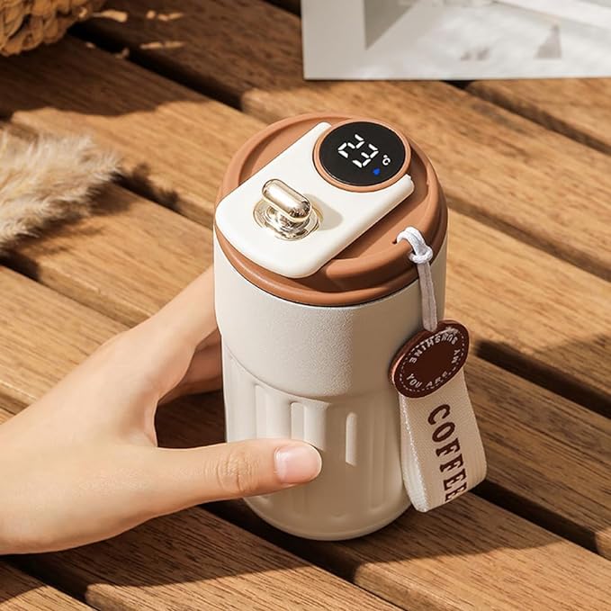 Insulated Vacuum Coffee Mug / Flask/Thermos with Thermostat by iLifestyle