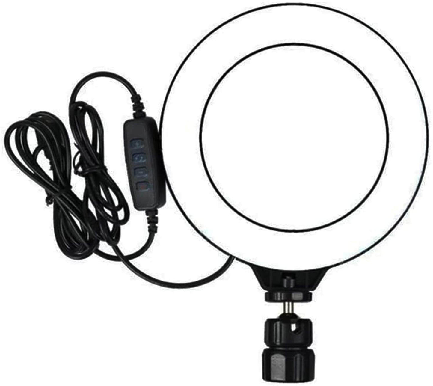Ring Fill Light Without Stand For YouTube Video Recording Photoshoot with Phone and Camera Holder