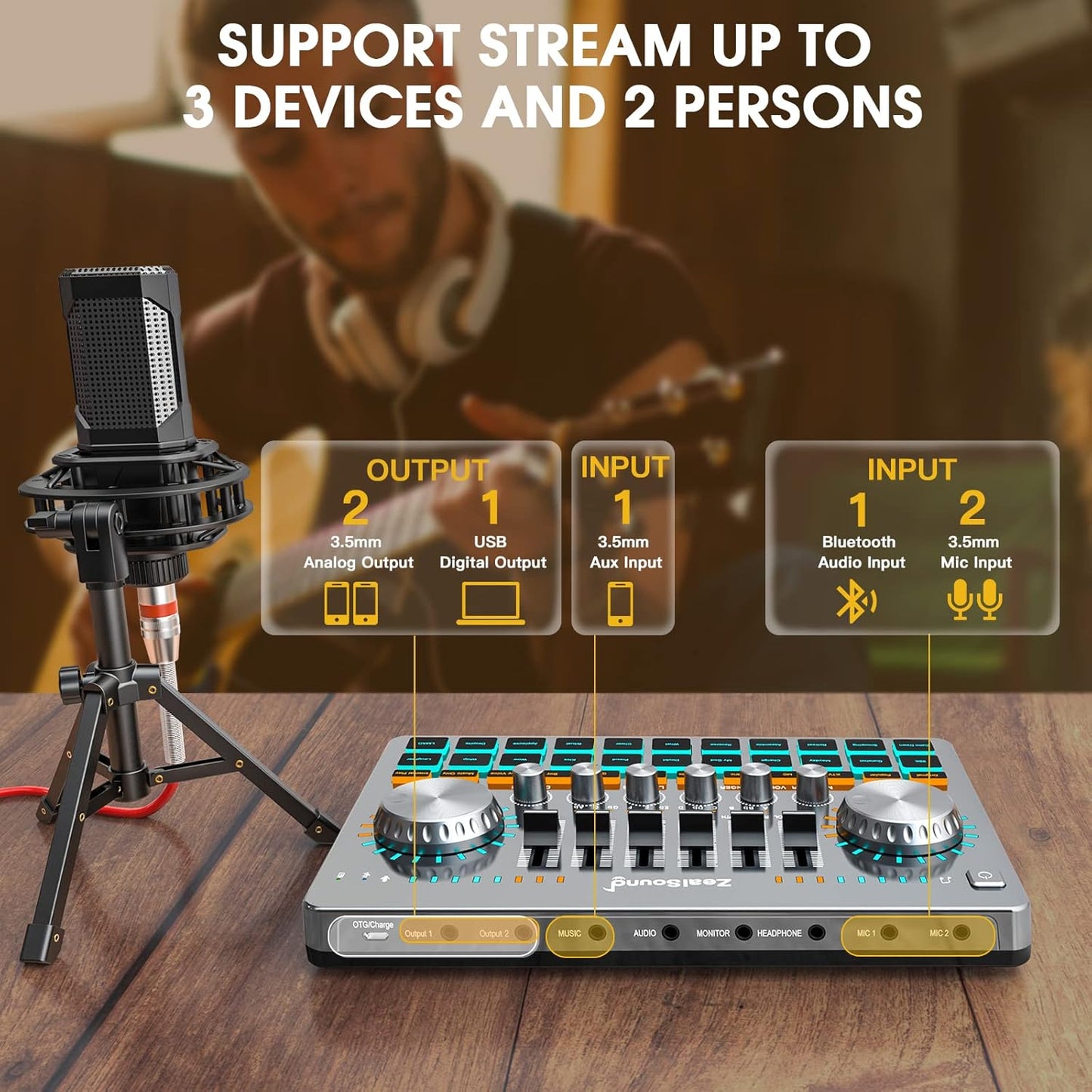 ZealSound v13-A Podcast Equipment Bundle