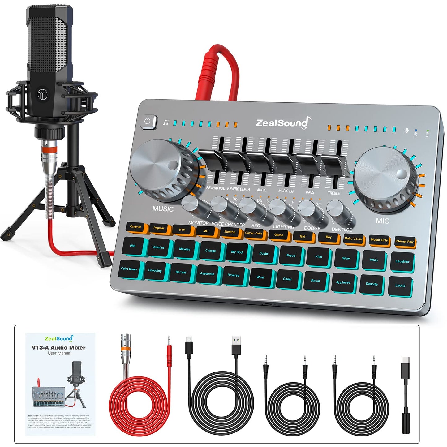ZealSound v13-A Podcast Equipment Bundle