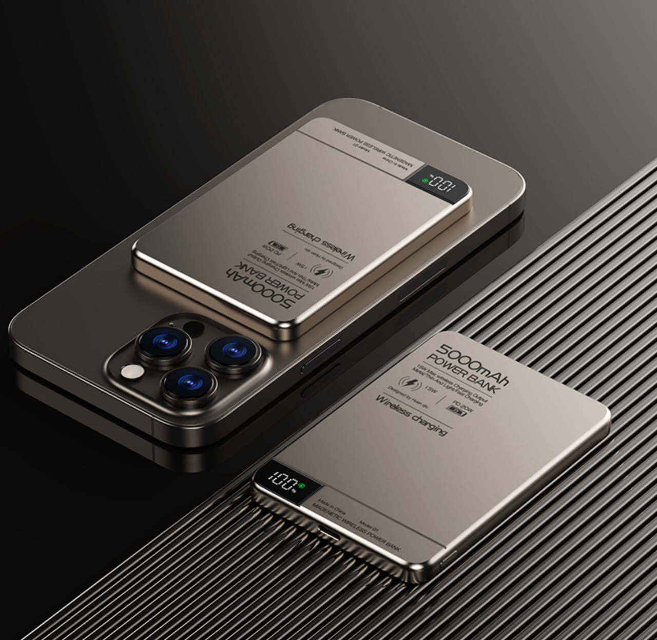 MagSafe Power Bank 5000mAh with LED Display – iLifestyle