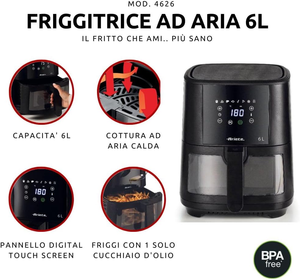 Ariete Airy Fryer 6 L 4