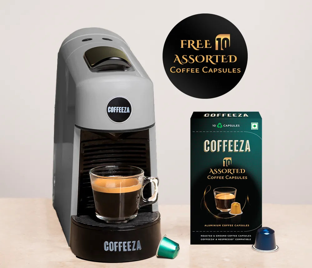 Coffeeza Finero Next Coffee Machine + Free 10 Capsules (Refurbished)
