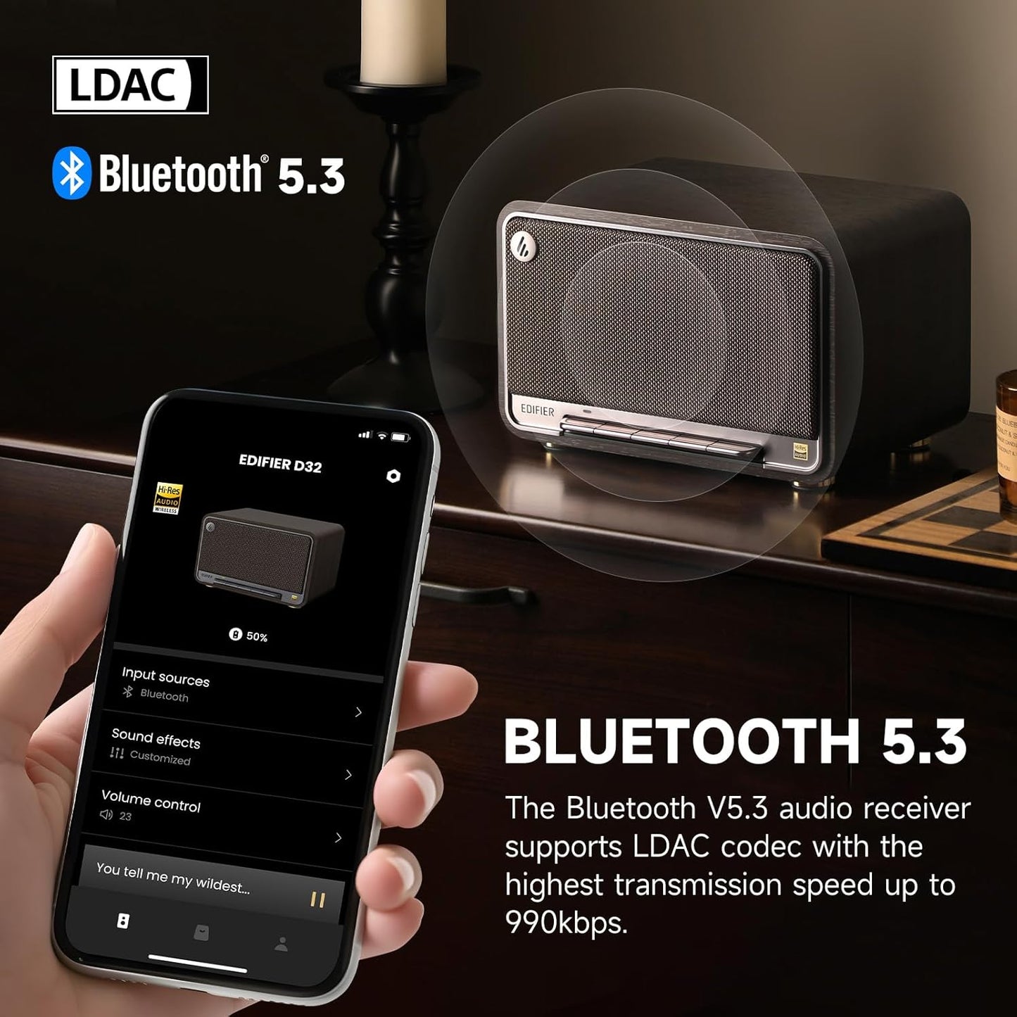 Edifier D32 Tabletop Wireless portable Speaker