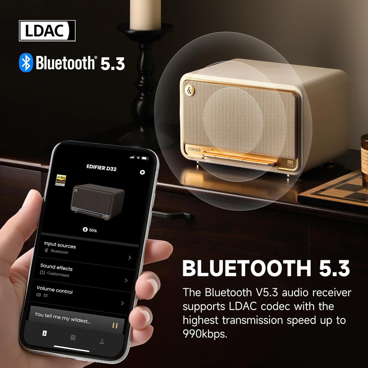 Edifier D32 Tabletop Wireless portable Speaker
