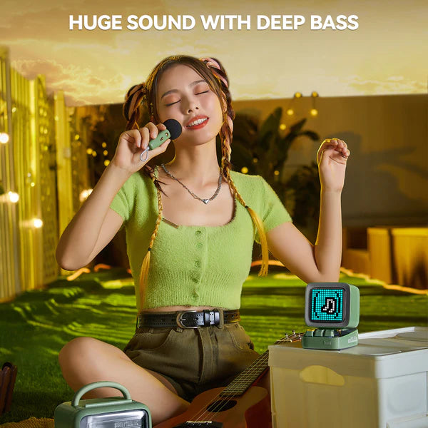 Divoom Ditoo-Mic Mini Karaoke Machine Pixel Art Bluetooth Speaker