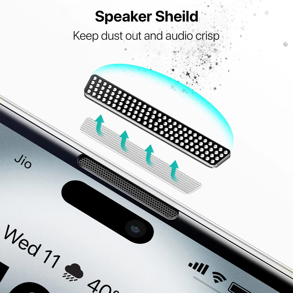 Vaku Apple iPhone 16 ESD Full Glass Dust & Water Proof Tempered Glass