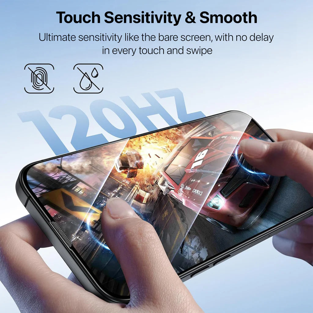 Vaku Apple iPhone 16 ESD Full Glass Dust & Water Proof Tempered Glass