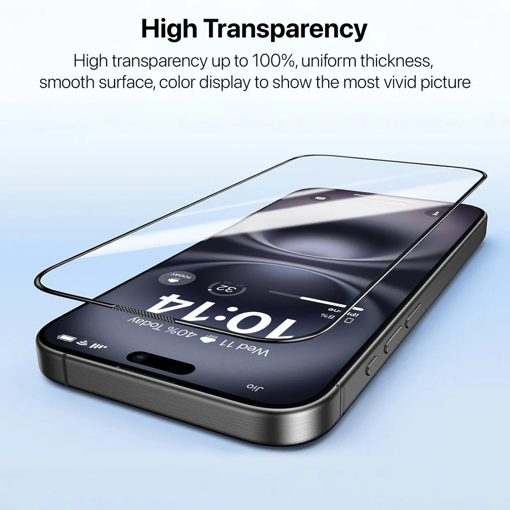 Vaku Apple iPhone 16 ESD Full Glass Dust & Water Proof Tempered Glass