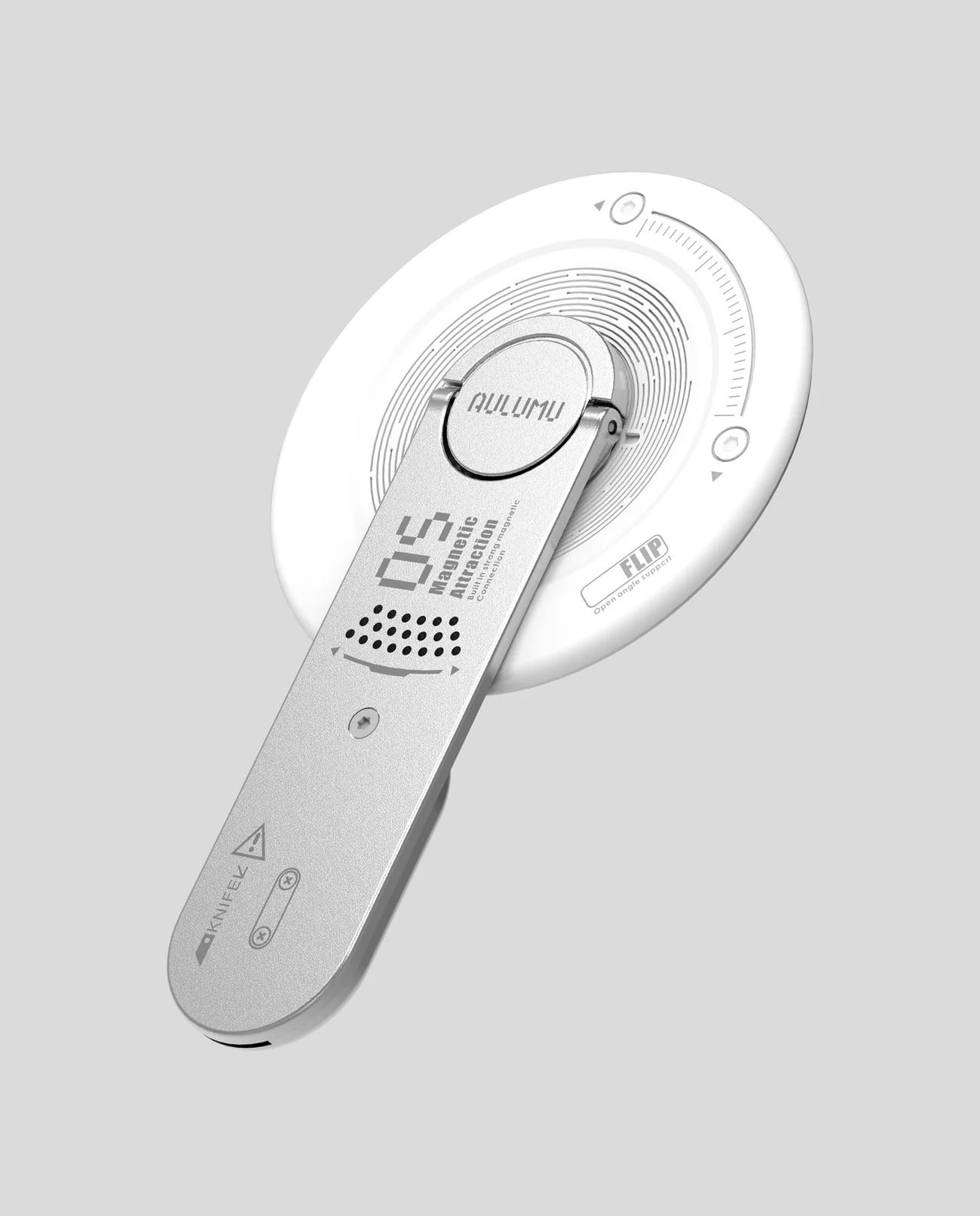 AULUMU G05 4-in-1 Phone Kickstand with Box Opener MagSafe Silver