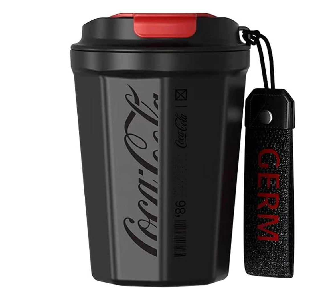 GERM x Coca Cola Insulated Tumbler Mug/Flask Hot & Cold - Black