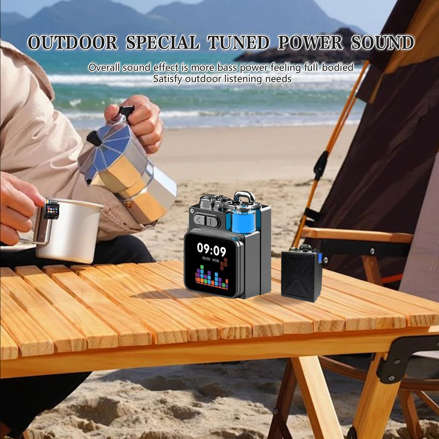 Portable Metal Wireless Speaker With Screen