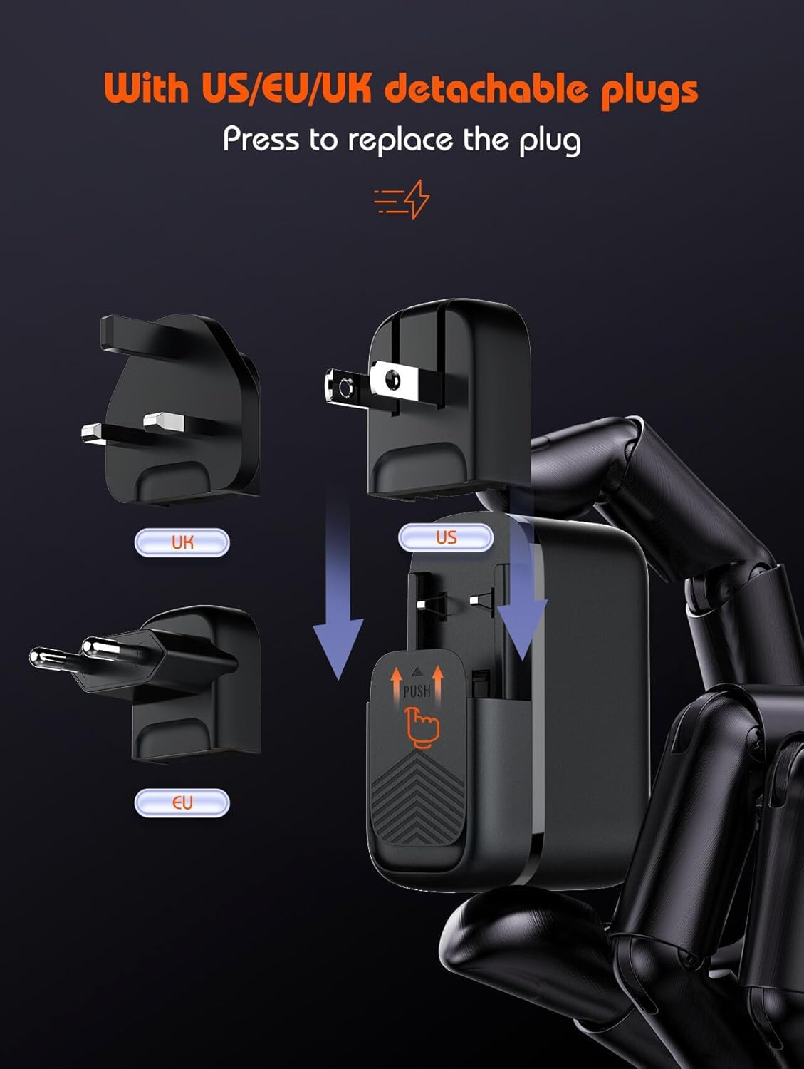 LDNIO Q366 GAN 65W PD QC4.0+ Triple Port Fast Charger