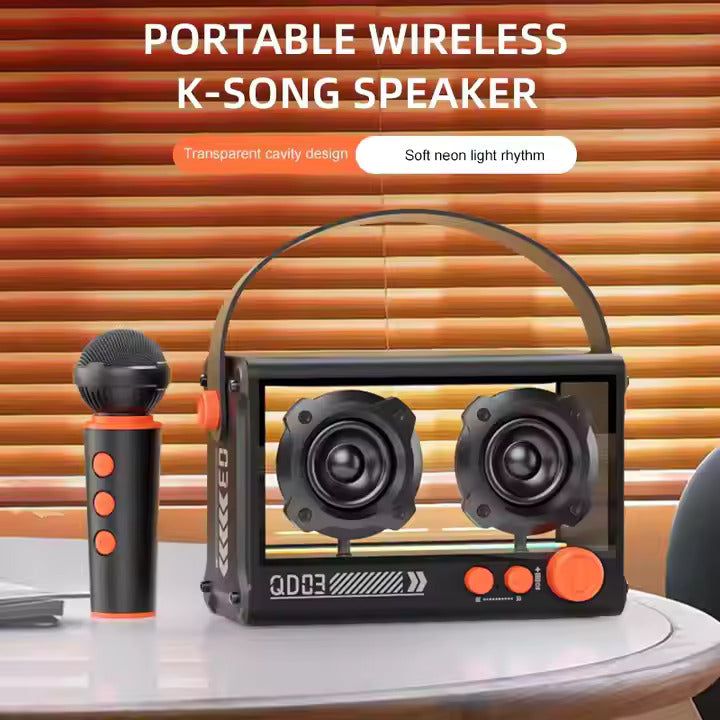 QD03 Audio Subwoofer Portable Karaoke Wireless Speakers -iLifestyle