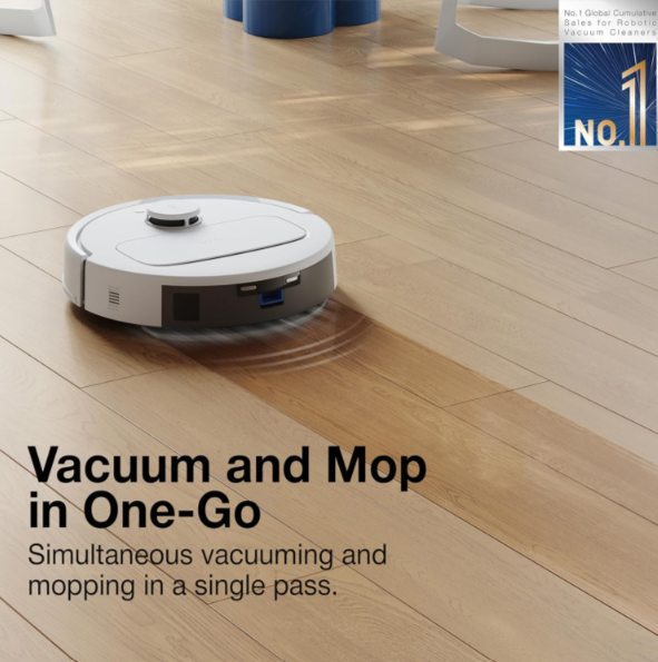 Ecovacs DEEBOT N30 PLUS 2 in 1 Robot Vacuum Cleaner & Mop (Multi-Cyclone Auto-Empty Station)