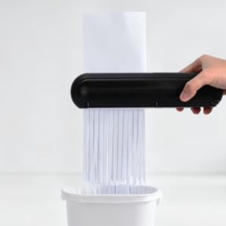 Hand-Held Compact Paper Shredder