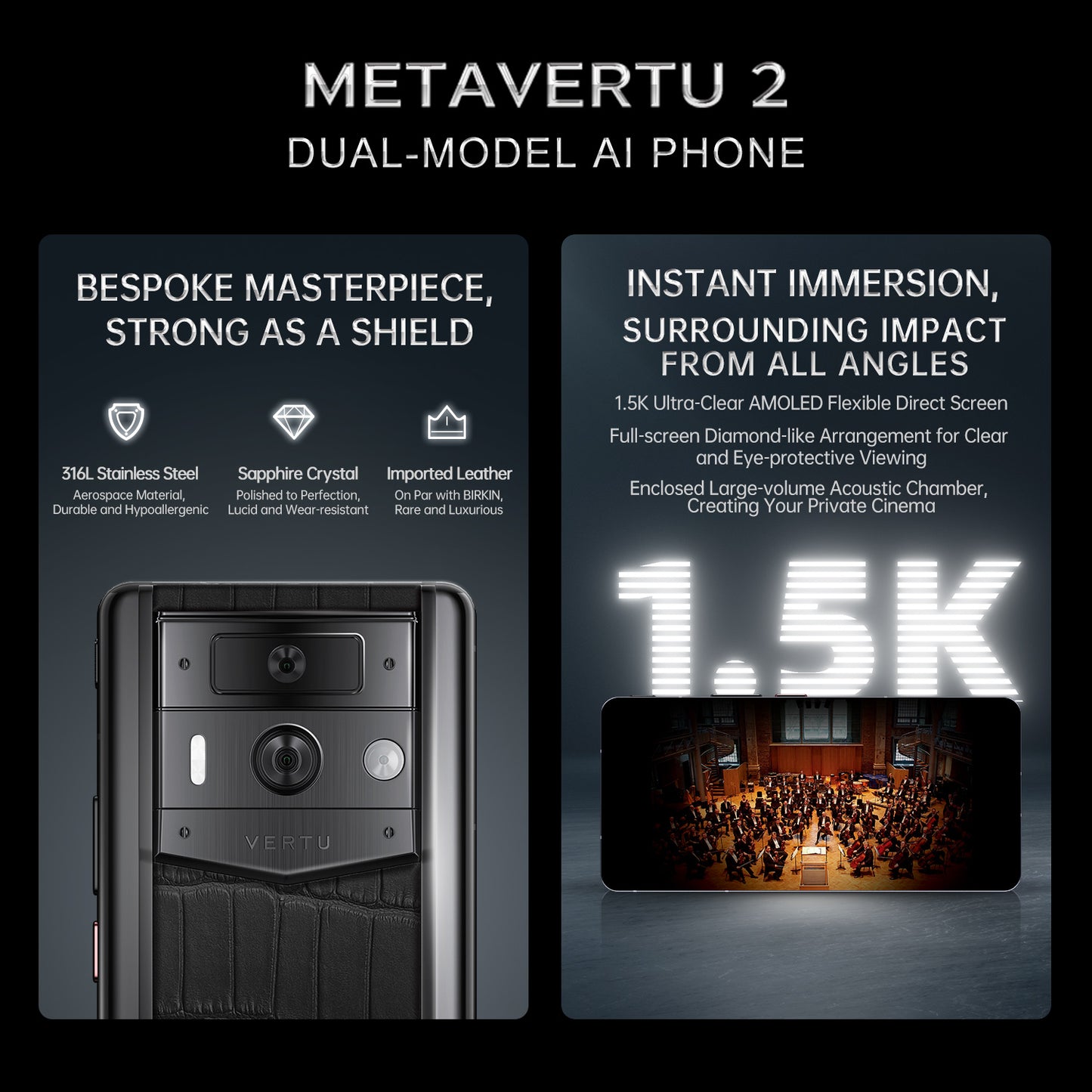 VERTU METAVERTU 2 CARBON FIBER WEB3 AI PHONE – Preowned like new