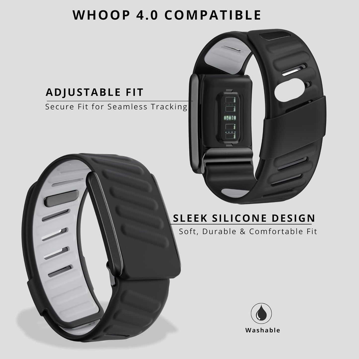 Sport Silicone Replacement Wristband Bands for Whoop 4.0 ( Compatible )