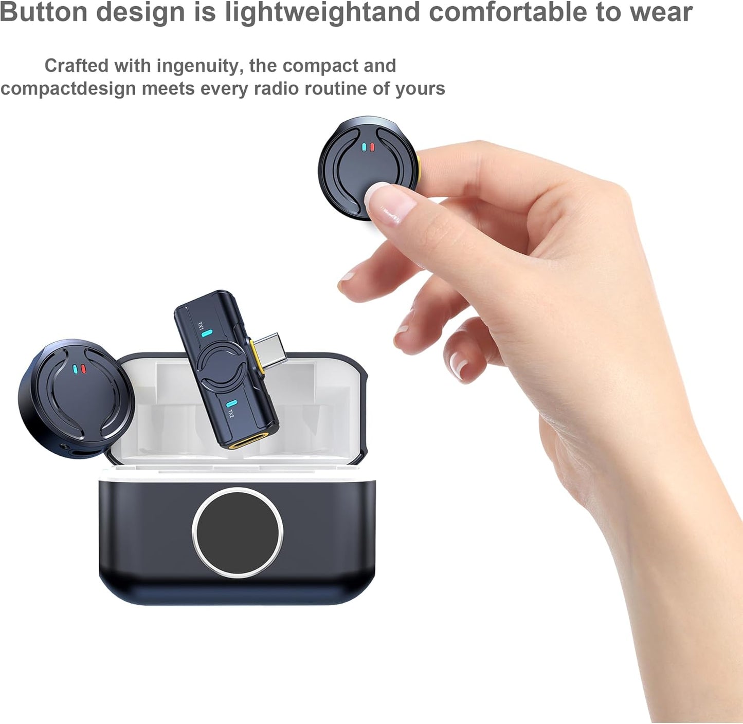 Wireless Lavalier Magnetic Microphone for iPhone/Android with Noises Cancellation by iLifestyle