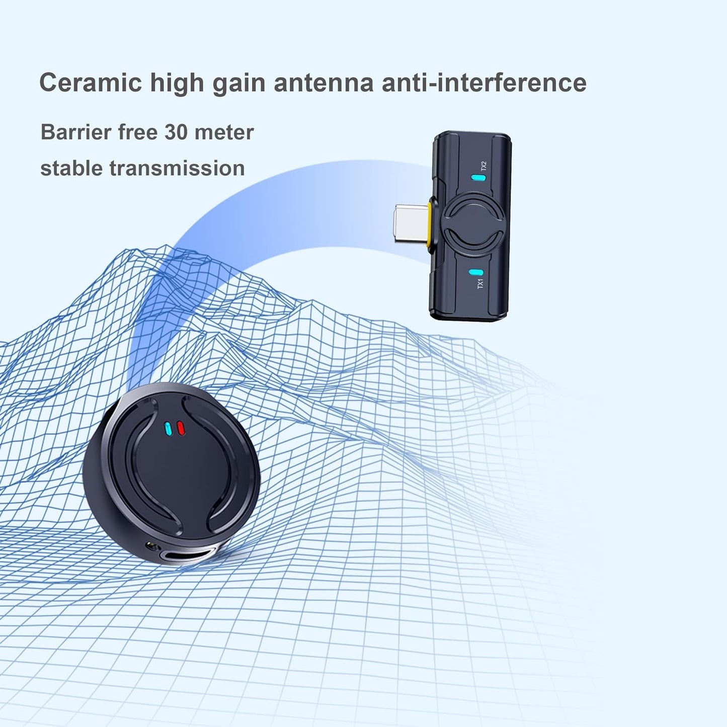 Wireless Lavalier Magnetic Microphone for iPhone/Android with Noises Cancellation by iLifestyle