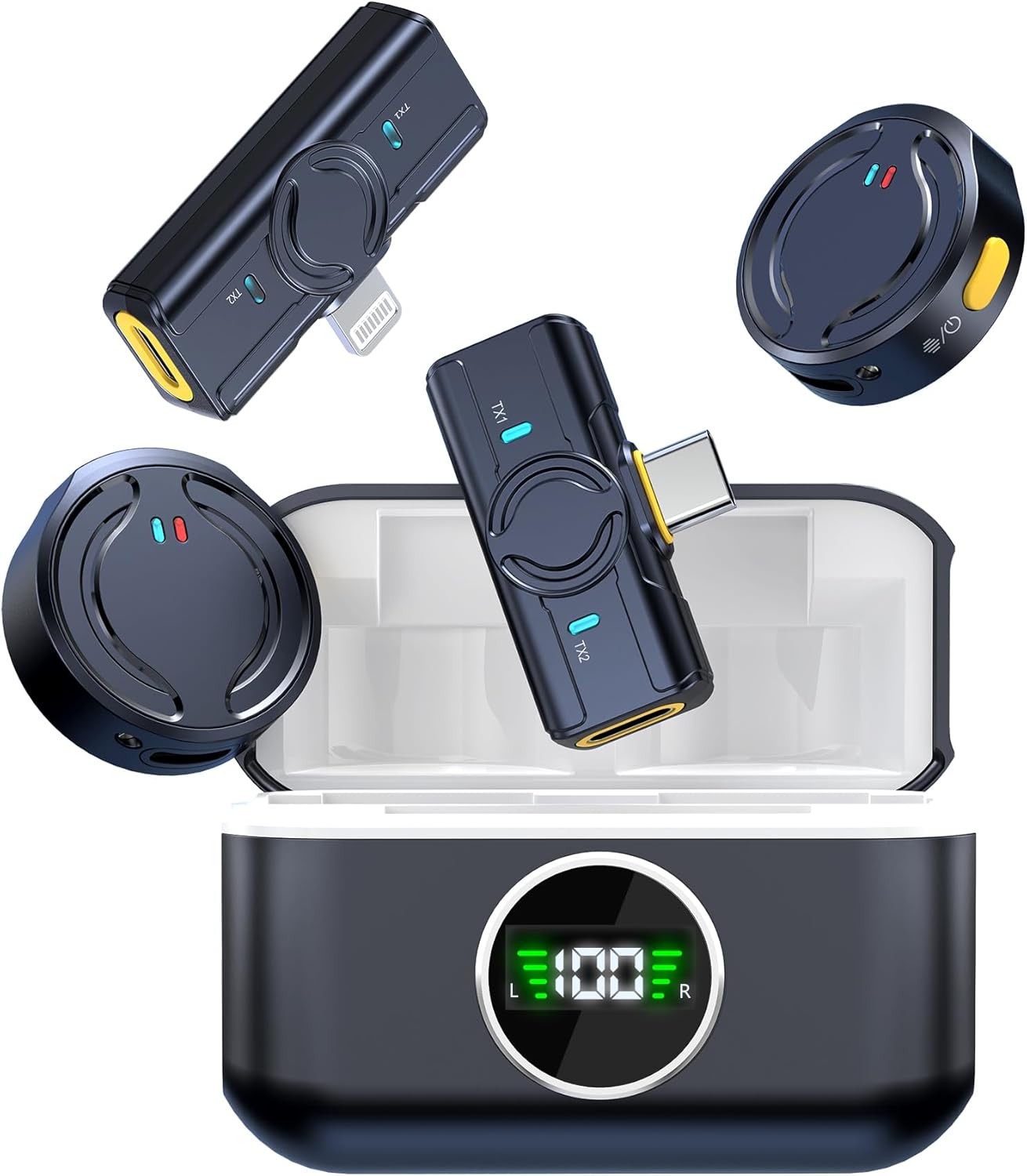 Wireless Lavalier Magnetic Microphone for iPhone/Android with Noises Cancellation by iLifestyle