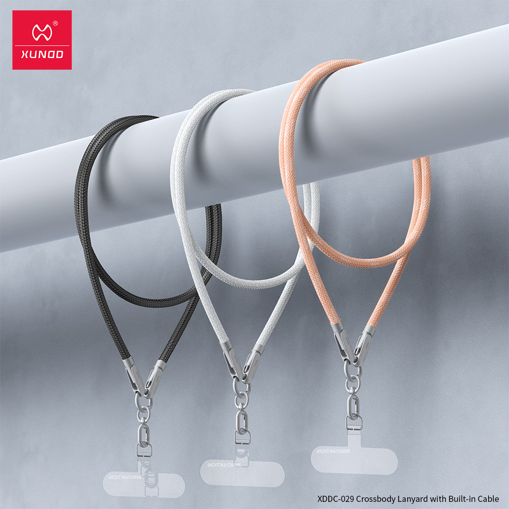 Lanyard With Built-in Cable | 240W C2C Cable + Fashion Accessories by XUNDD