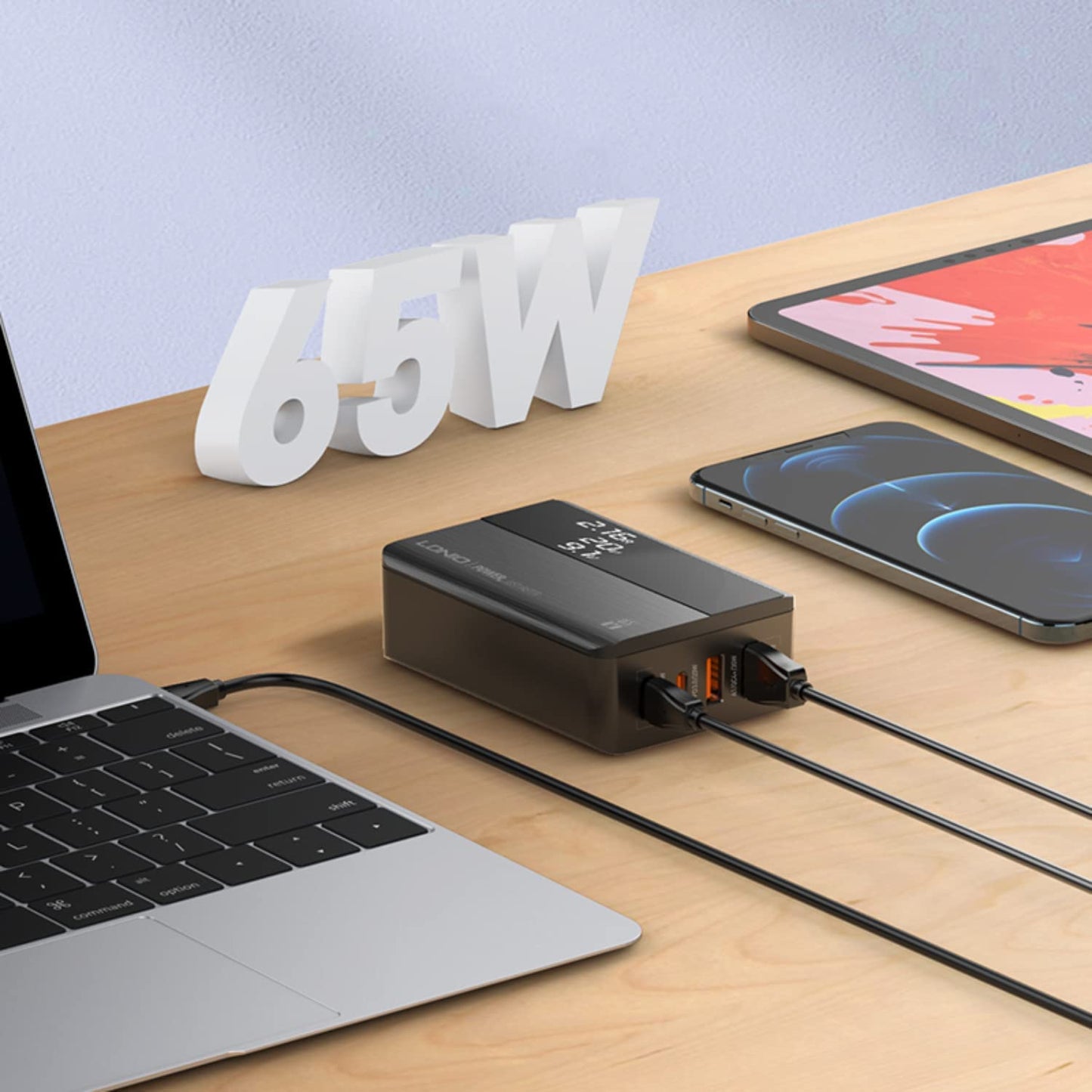 LDNIO A4808Q 65W PD Super Fast Charger