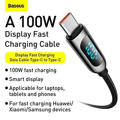 Baseus Display Fast Charging Data Cable Usb Type C(Type-C To Type-C) 100W