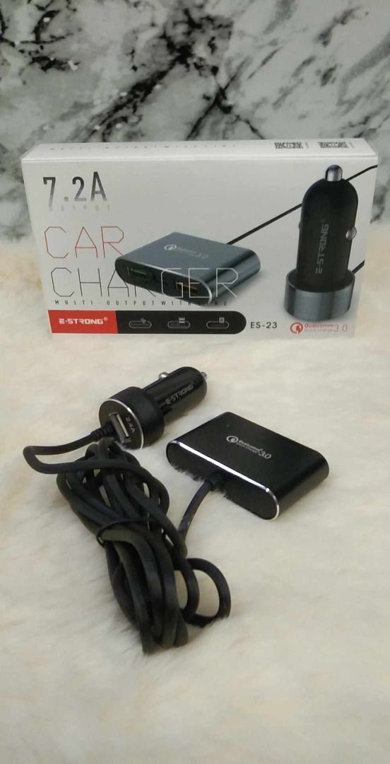 E-Strong Car Charger Multi Output With Line 7.2A ES-23