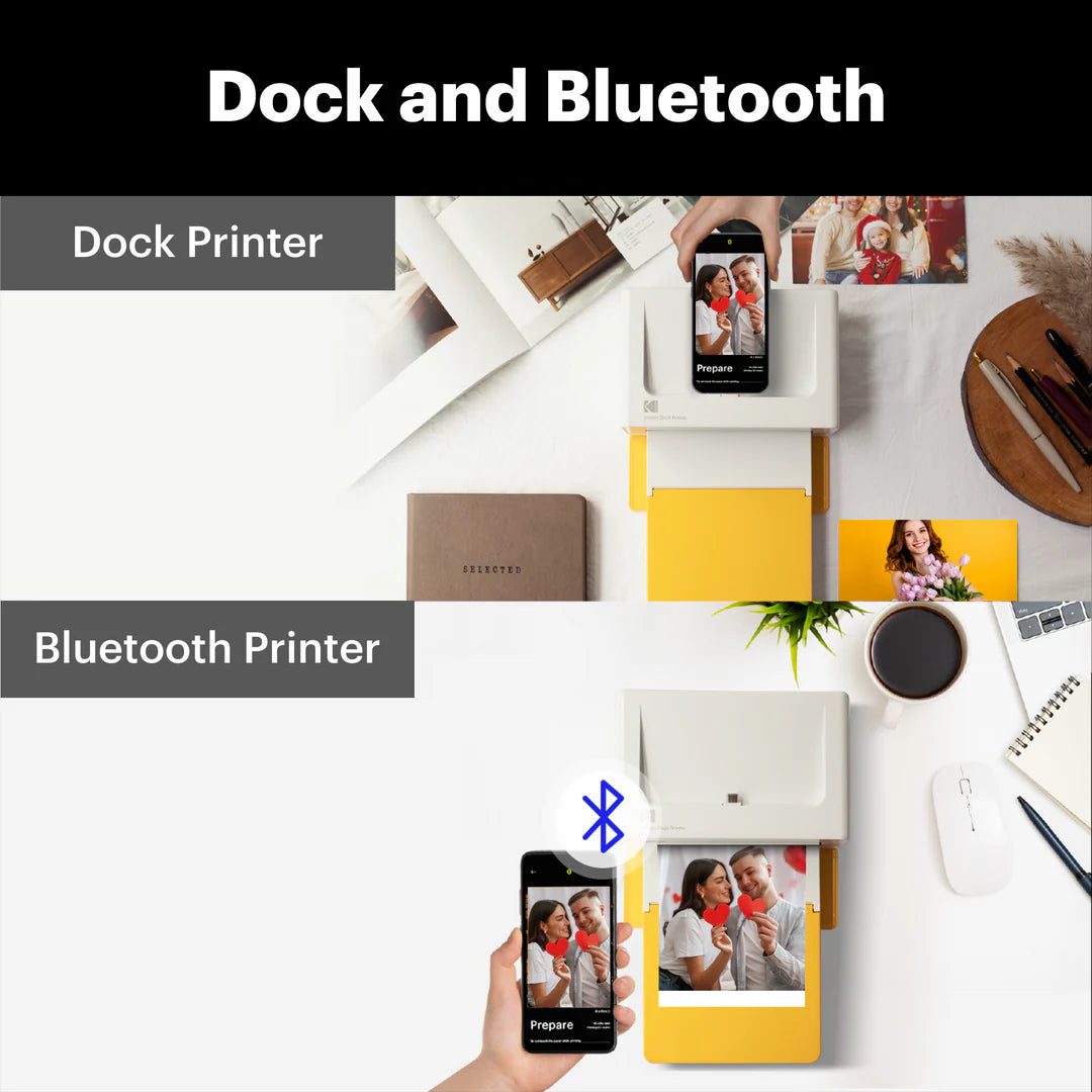 KODAK Dock Plus 4Pass Instant Photo + 90 Sheets Bundle