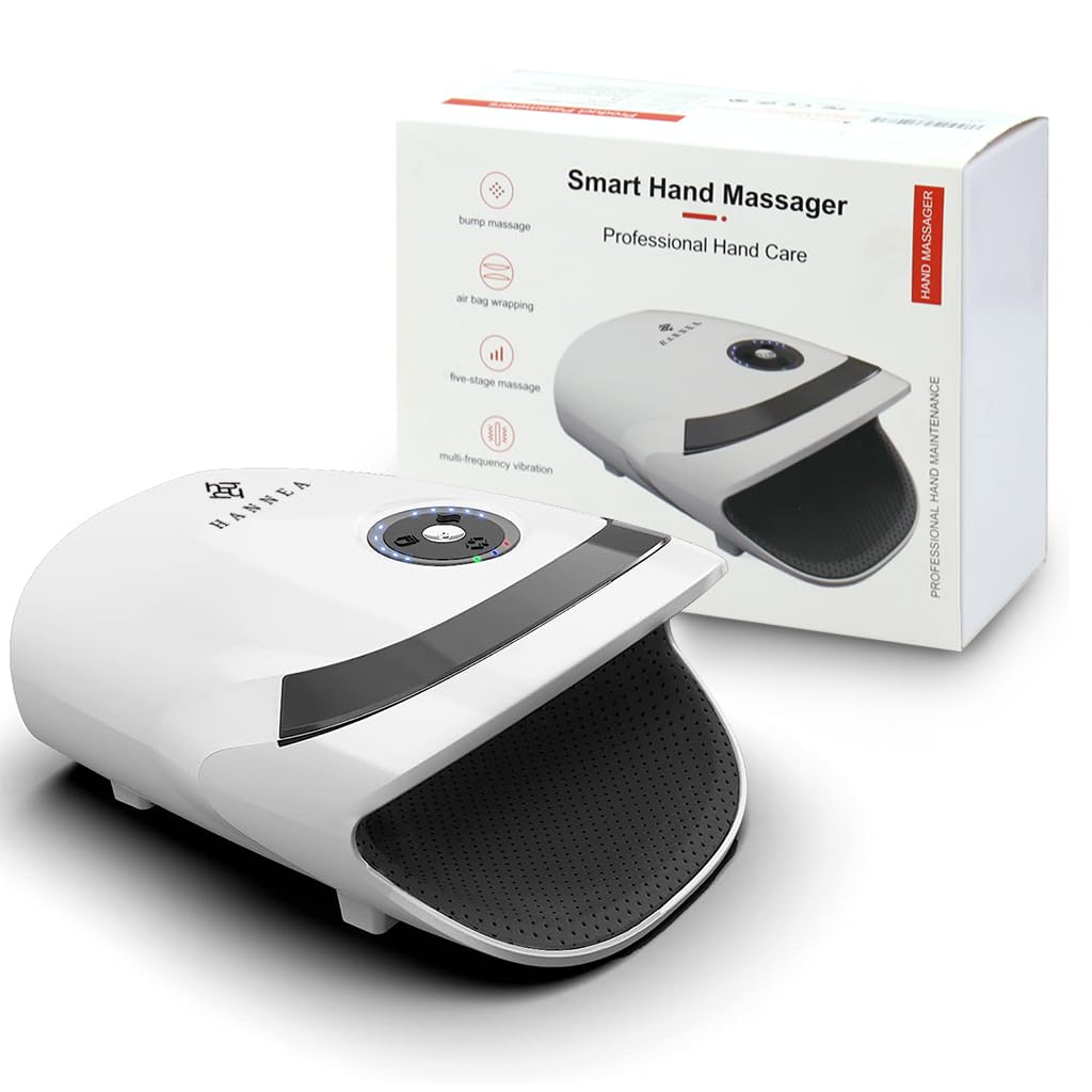 HANNEA Electric Hand Massager Machine with 3 Modes 5 levels Strength