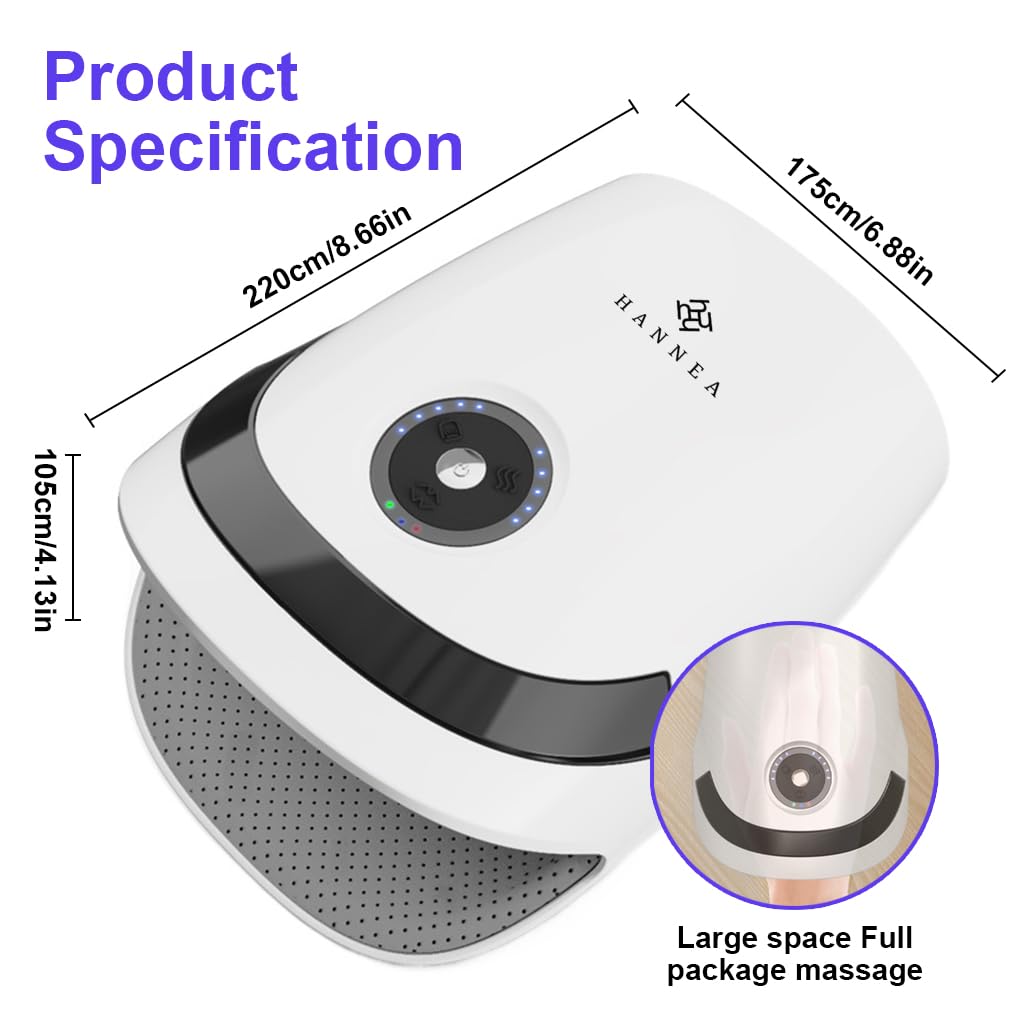 HANNEA Electric Hand Massager Machine with 3 Modes 5 levels Strength