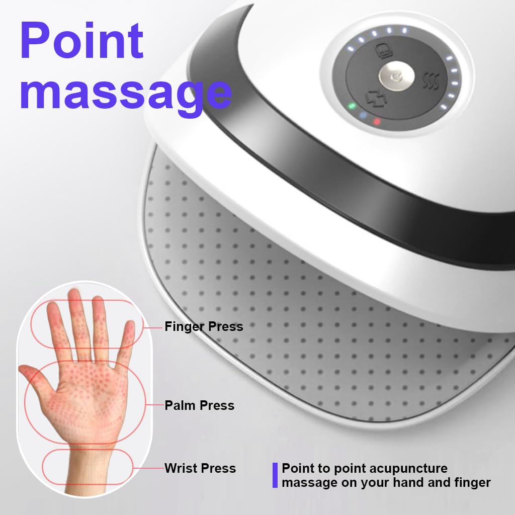 HANNEA Electric Hand Massager Machine with 3 Modes 5 levels Strength