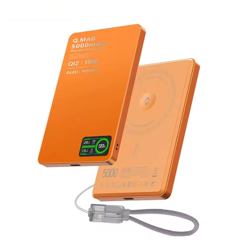 iLifestyle RBS 3 IN 1 QI2 15w Magsafe Power Bank For iPhone, iWatch, Airpods