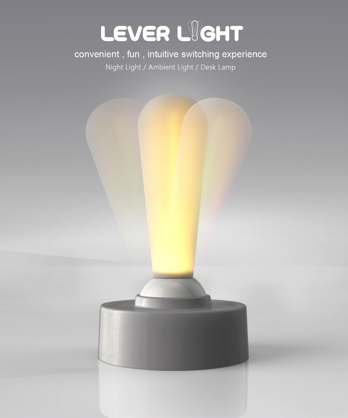 Multi-Functional Lever Night Light Stylish Portable