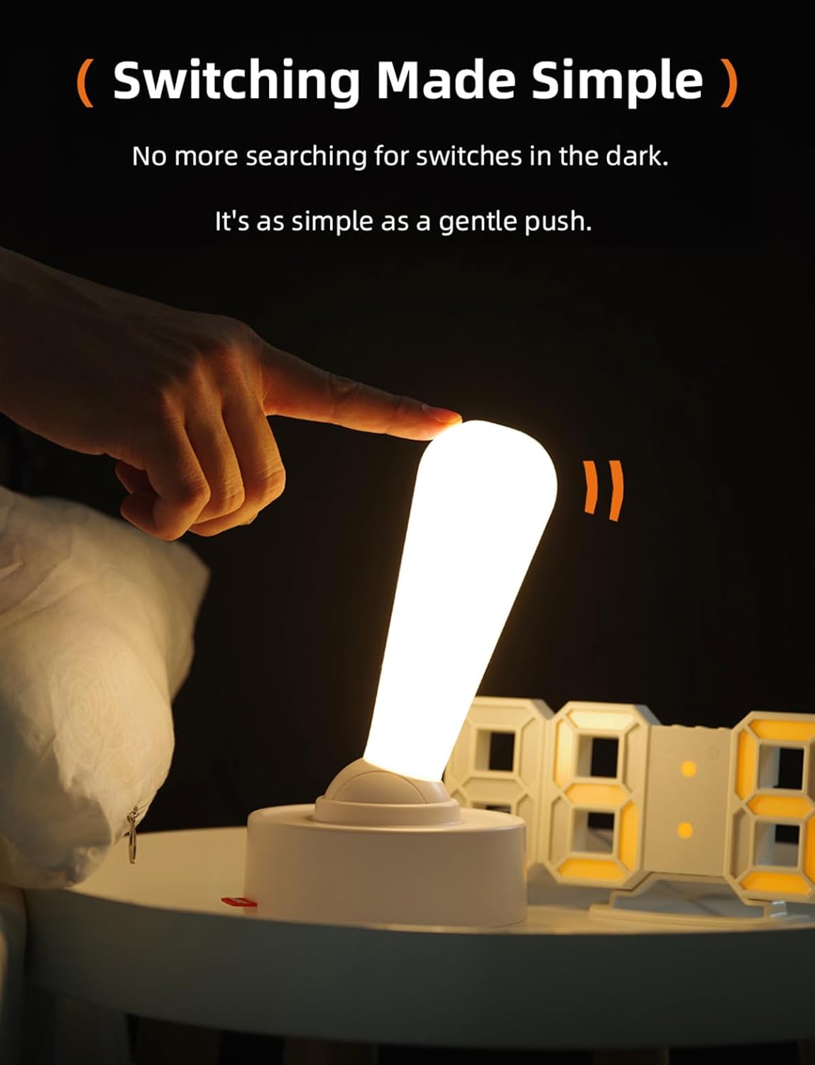 Multi-Functional Lever Night Light Stylish Portable