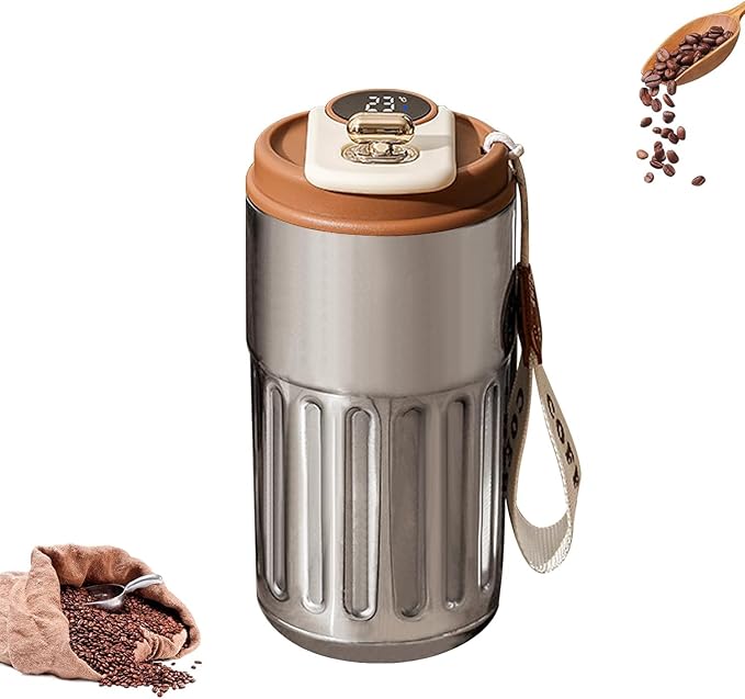 nsulated Vacuum Coffee Mug / Flask/Thermos with Thermostat by iLifestyle