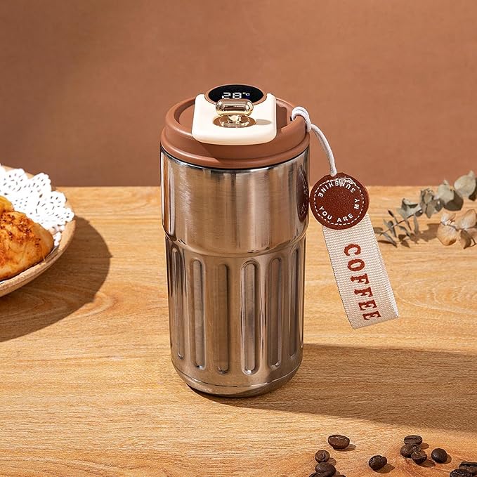 Insulated Vacuum Coffee Mug / Flask/Thermos with Thermostat by iLifestyle