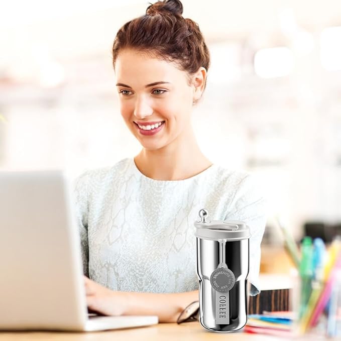 Insulated Vacuum Coffee Mug / Flask/Thermos with Thermostat by iLifestyle