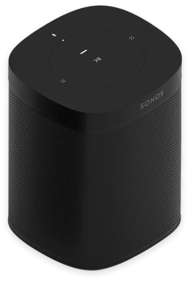 sonos One (Gen 2) Wireless Bookshelf Speaker with Voice Control Built-in