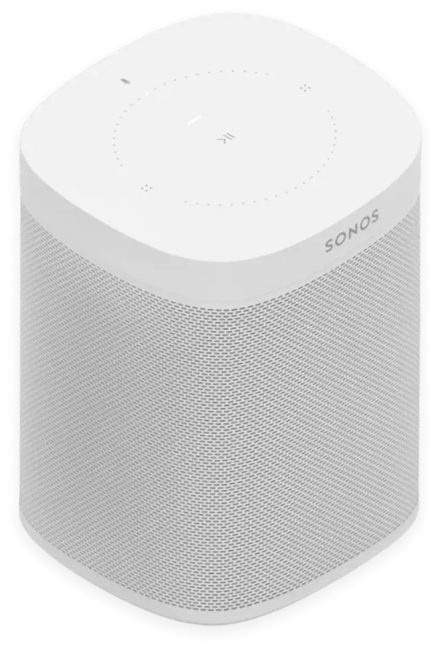 sonos One (Gen 2) Wireless Bookshelf Speaker with Voice Control Built-in