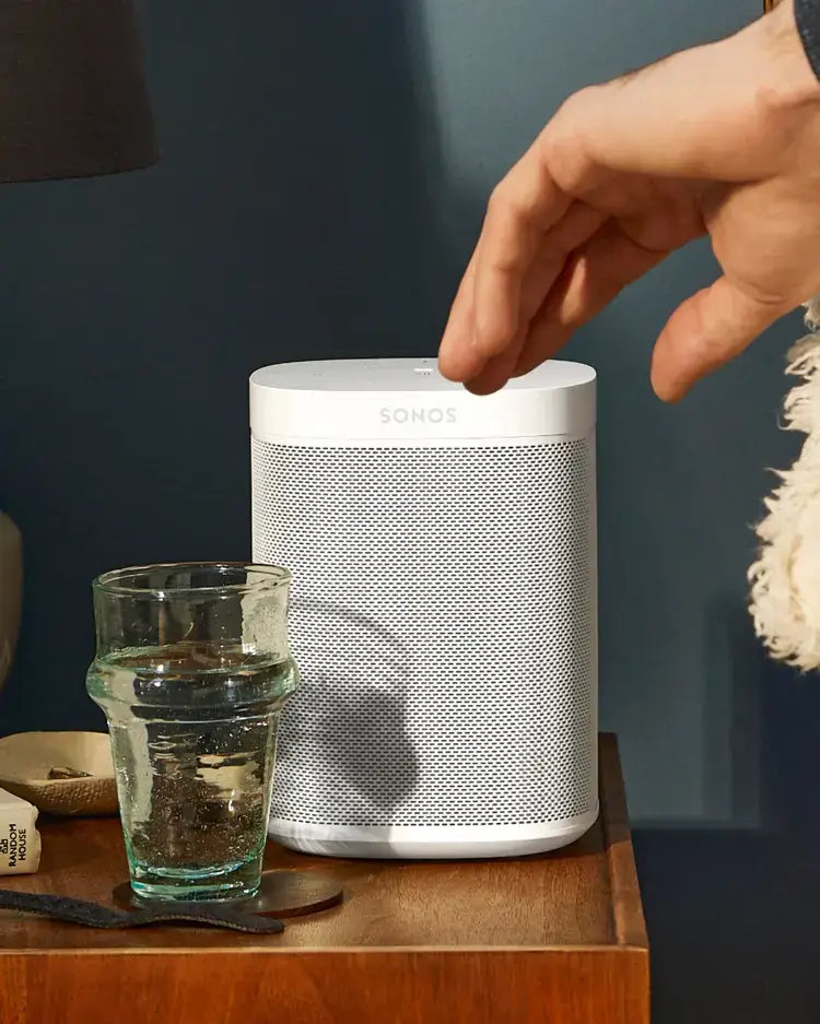 sonos One (Gen 2) Wireless Bookshelf Speaker with Voice Control Built-in