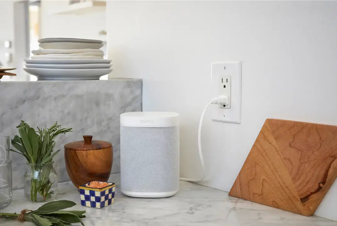 sonos One (Gen 2) Wireless Bookshelf Speaker with Voice Control Built-in