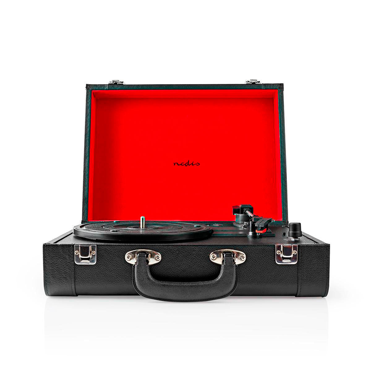 Nedis Turn Table | 2.0 Channel 18 Watts Bt Portable Breifcase Vinyl Record Player
