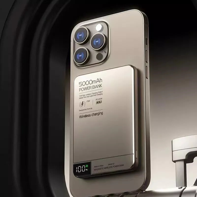 MagSafe Power Bank 5000mAh with LED Display – iLifestyle