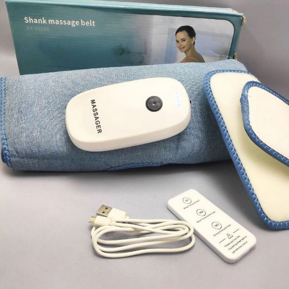 TLISMI Air-Compression Electric Shank Massage Belt with Remote Control