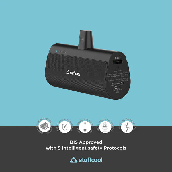 Stuftcool Snap Type C 5000mAh Powerbank