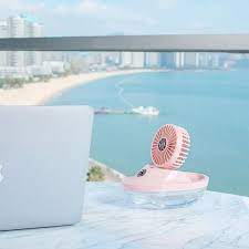 Water Spray Mist Fan with 2000mAh Rechargeable Battery