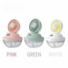 Water Spray Mist Fan with 2000mAh Rechargeable Battery